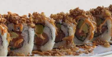 Crunchy saumon roll